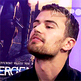 oceansviews-blog:  Theo James + Laugh 