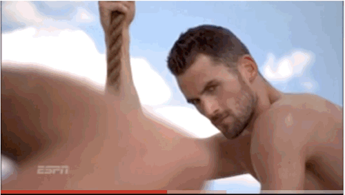 notdbd:  Kevin Love is so happy to get naked for the camera.    Kevin Love is 6′10.” &nb