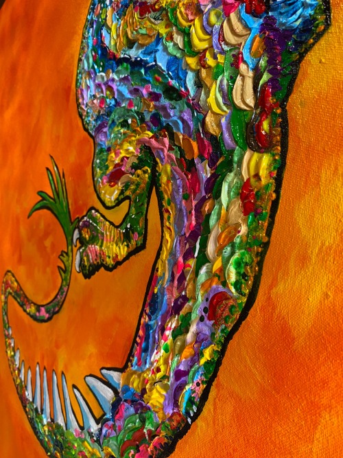 Here He Is, In All His Glory! 120cm X 90cm.