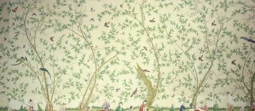 The Chinese wallpapers in the Chinese Bedroom and Bamboo Bedroom at Belton House.Source: National 