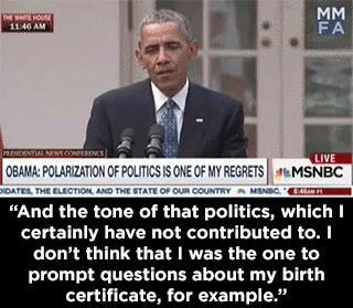 mediamattersforamerica:  Spot-on.   And them trying to get the foundation republicans to bash him is too little too late.