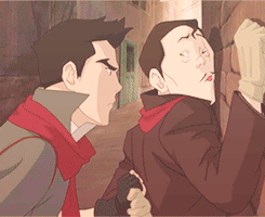 fuckyeahavatarshipping:  avatarparallels:  Mako threatens an Equalist and Two Toed
