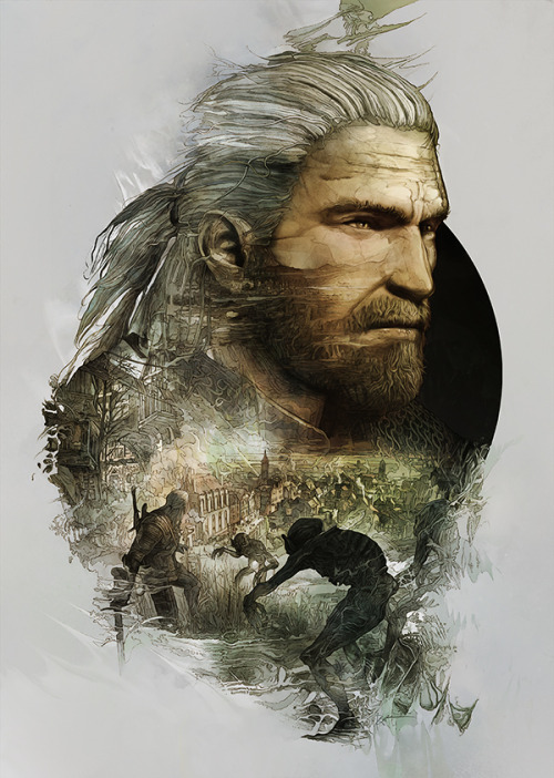 pixalry:The Witcher 3: Wild Hunt Steelbook Artwork - Created by Krzysztof Domaradzki Series created for limited edition steelbook covers for the upcoming game from CD Projekt Red. 