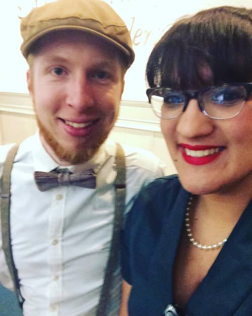 Greetings from #dapperday if you see us say hi! #d3darlins (my handmade bow tie ended up matching pe
