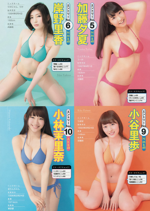 AKBグループヤンマガ専属グラビアモデルオーディションYoung Magazine 2015 No.15