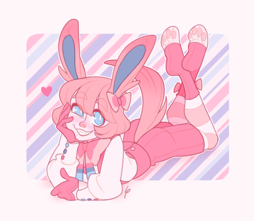 I took a little break from commissions so here’s Sylveon!