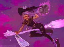 ursuladecayart:Midnight taco run! My witchsona