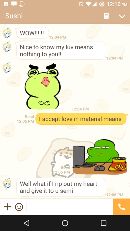 c2oh:  sushi setting me up again smh. what she want from me !1!1!1
