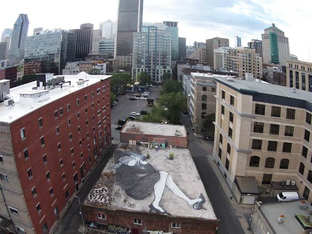 littlelimpstiff14u2: The Wonderful Aerial/rooftop Street Art of Ella and Pitr ( aka