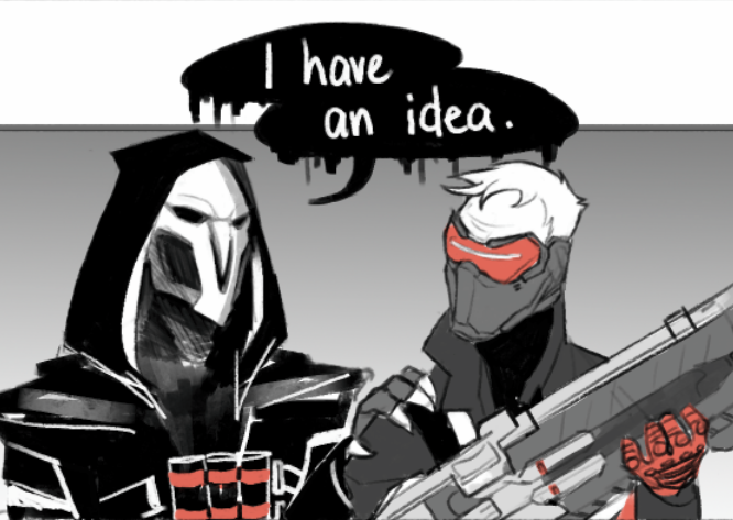 khoren:  jack &amp; gabe buddy cop adventures@incorrect-overwatch-quotations