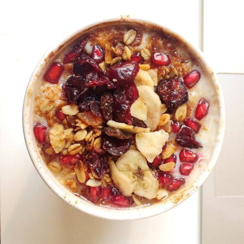 My favourite steel cut oat porridge from @kcpeachesdublin to break my fast this morning #yum #interm
