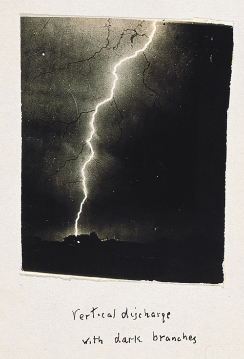 likeafieldmouse:The first ever photographs of lightning shot by amateur photographer William N.