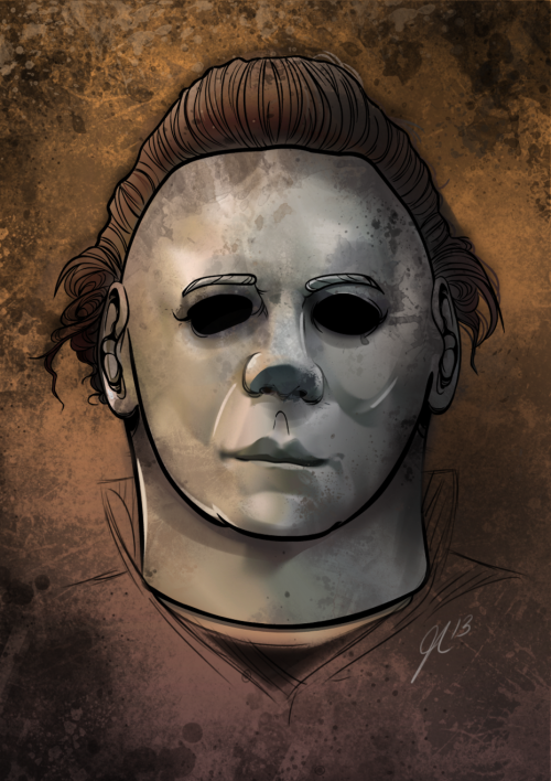 Happy Halloween! My Michael Myers illustration finished in time for the Holidays;)