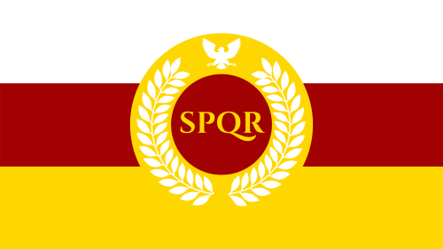 linux-supremacist: anarchosurfism: onion-souls: rvexillology: Flag of the Roman Empire in the style 