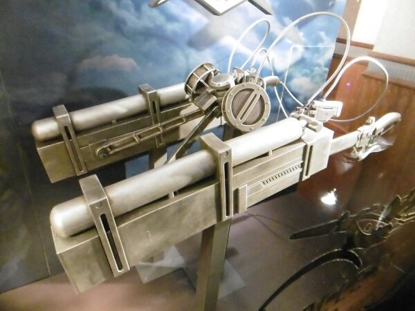 Close-up looks at the intricate 3DMG model that will be on display as part of the