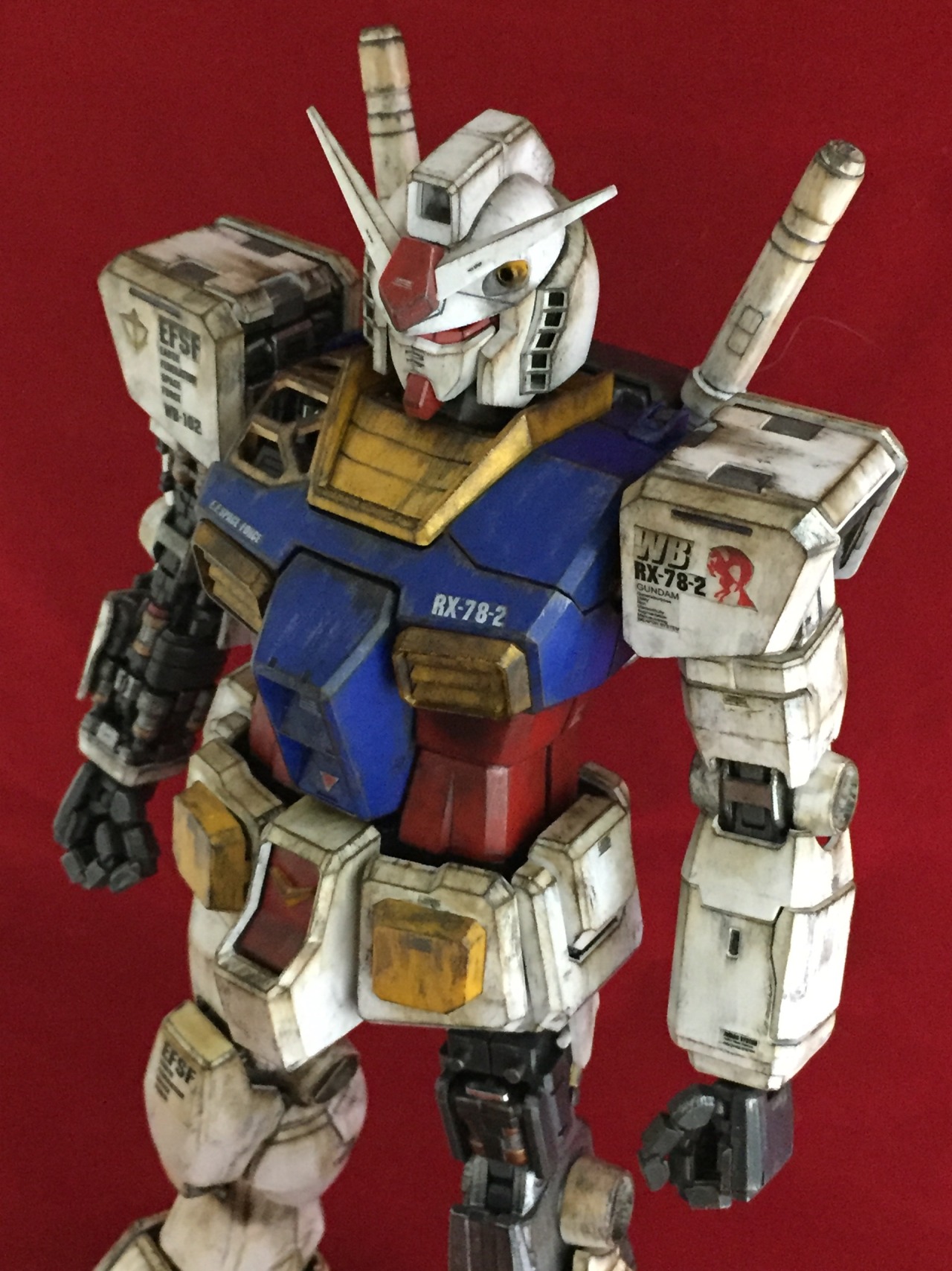 bigdaddycruiser:  Finally completed good ol’ granddaddy Gundam!  Model: PG RX 78-2