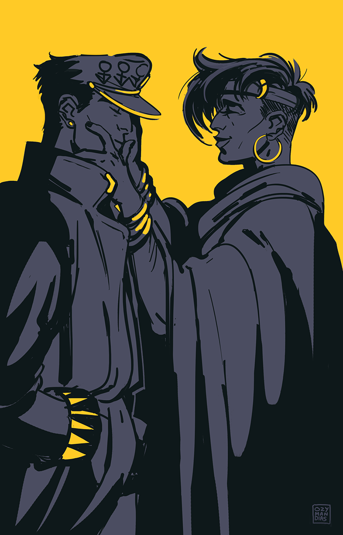 greiison:  Little JJBA dump of things I like.  (Bottom image is the last one I’ll