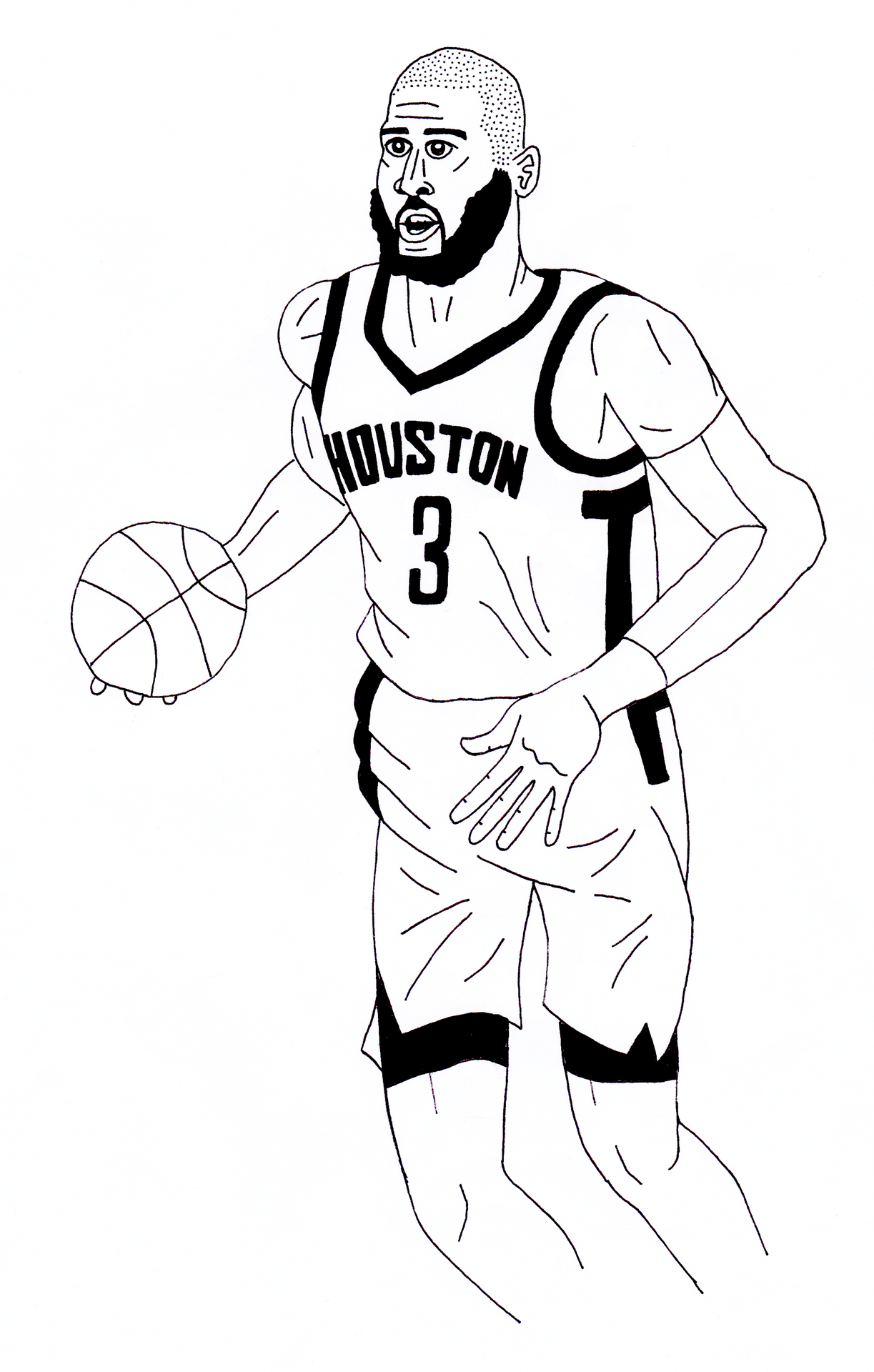 Chris Paul Coloring Pages