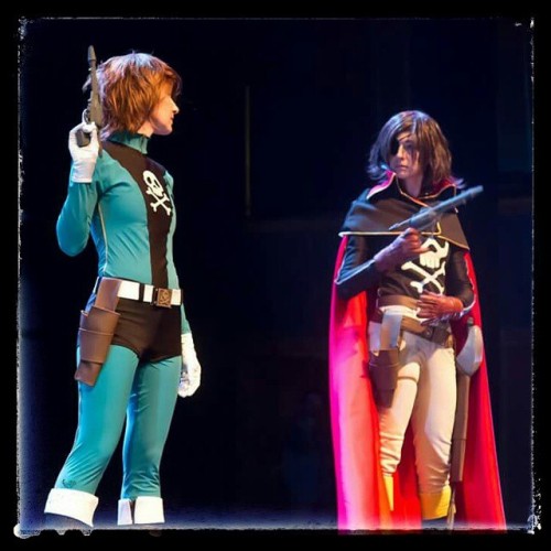 Harlock and Daiba on stage. Visit me - MeiCosplay on facebook!  #harlock #harlock #harlock_cosplay #