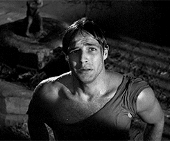 terrysmalloy:  Marlon Brando in ‘A Streetcar Named Desire’, 1951.  &ldquo;Now