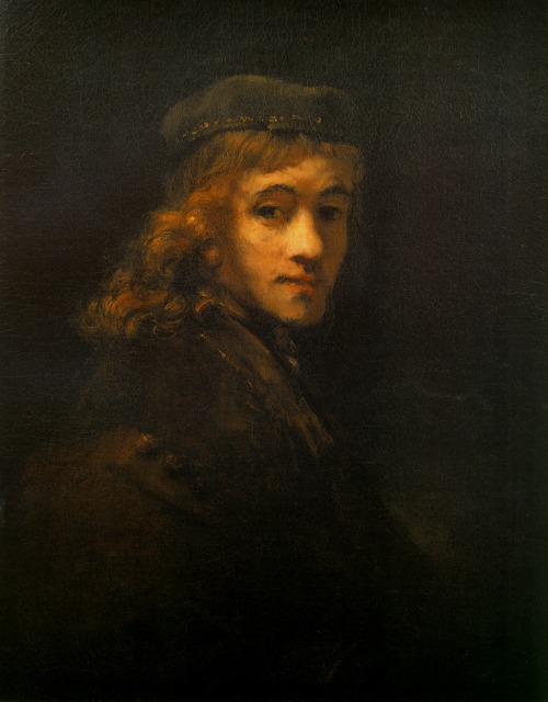 Portrait of Titus van Rijn, Rembrandt or his studio, 1668