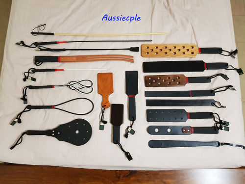The current collection of ass and testicle torture equipment 