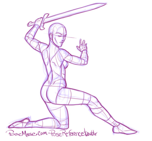 Anime Fighting Poses - Free Drawing References