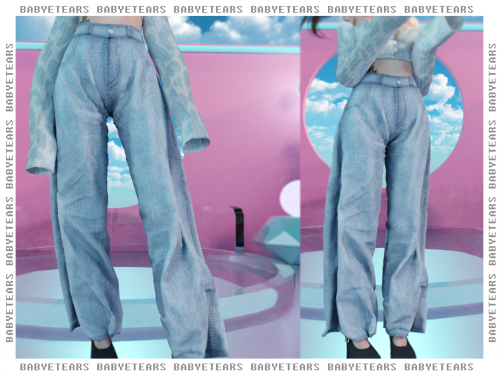 babyetears: Moo jeansMesh by me23  swatchesEars separatedAll lodsCompatible HQT.O.UDo not re-ra