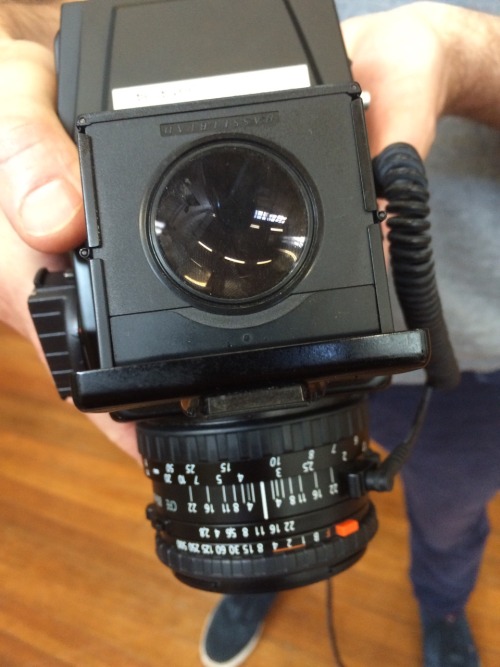 zoeybarton:  Digital Hasselblad Workshop:This afternoon we had our induction to digital backed and digital hasselblads, to show us the options when photographing our project “beyond the frame”. We began by looking at the digital Hasselblad, which