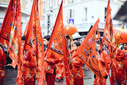 477. Lunar New Year Parade in Paris - France, Feb 14 2016.