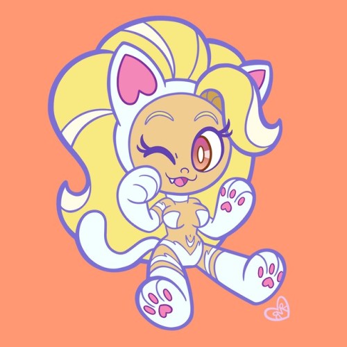 Made stickers of my favorite video game character Felicia. I still remember the first time I saw her