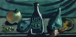 kundst:  Max Beckmann (Ger. 1884-1950)Stillleben mit Kirschwasserflasche (Grünes Stillleben) 192825,50 cm x 50,50 cm