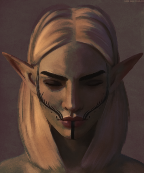 blood-magic:idk i’m too tired to think of a clever caption. lavellan has a resting bitch face(if the