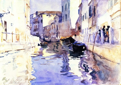 John Singer Sargent, Rio Eremite, c. 1902-1904. Oil on cardboard over pencil, 24.8 x 34.9 cm. Privat