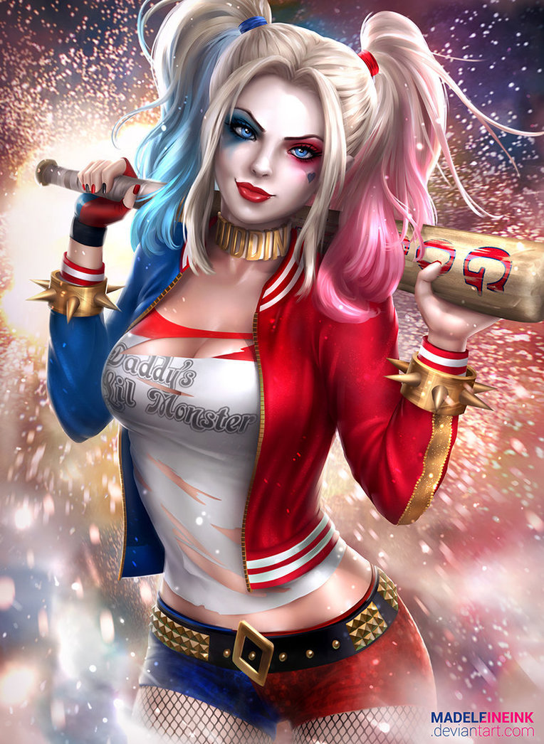 art-of-cg-girls:  Harley Quinn - Suicide Squad by MadeleineInk