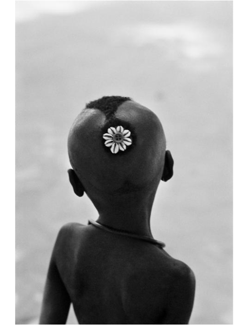 Rene BurriCasamance (Oussouye village) Young Diola boy with shells woven into his hair