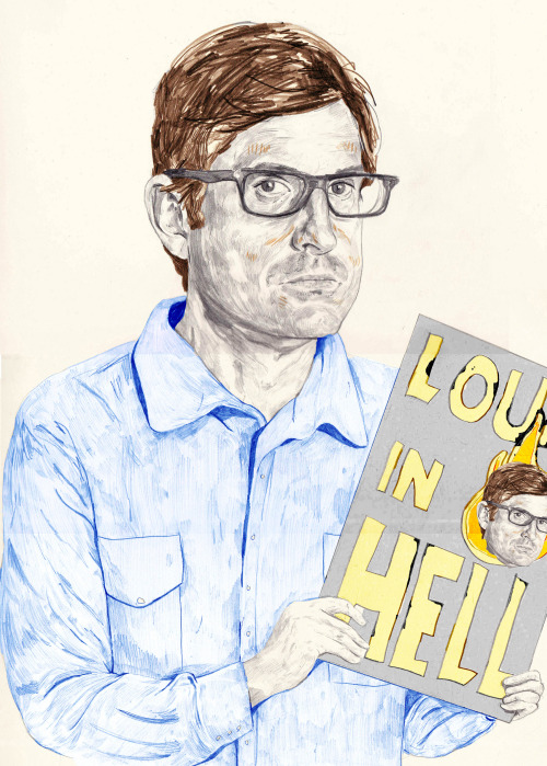 withapencilinhand: still working on Louis Theroux now with colour