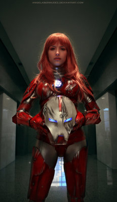 christopherjonesart:  timetravelandrocketpoweredapes:  This is Pepper Potts, can you hear me? by Angela Bermúdez Pepper Potts | R.E.S.C.U.E. armor Cosplayer facebook / deviantart  Holy crap! That’s fantastic! 