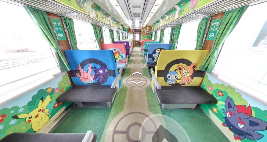 pristinely-ungifted:  retrogamingblog:  Pokemon Train that travels between Ichinoseki