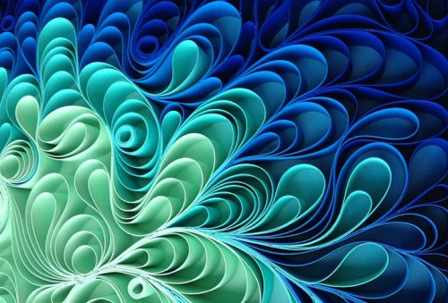 mymodernmet:Hypnotic 3D Canvas Sculptures Play with Vibrant Colors and Swirling Textures