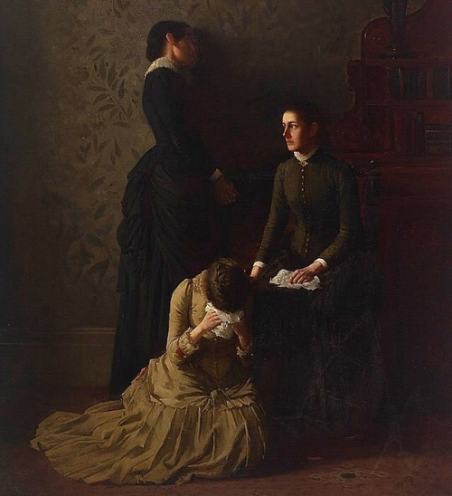 paintings-daily - Motherless by John Longstaff, 1886