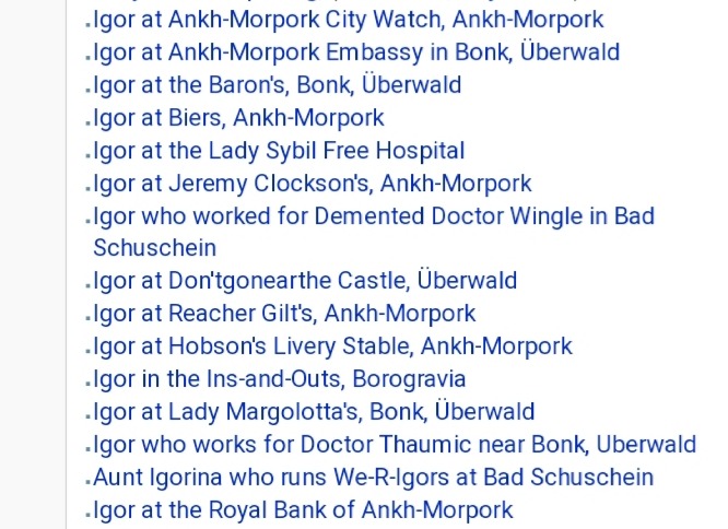 Igor - Discworld & Terry Pratchett Wiki