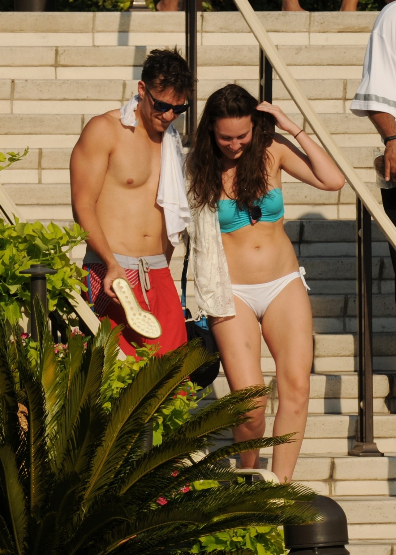 Here are a couple more of her and her Very nice camel toe.