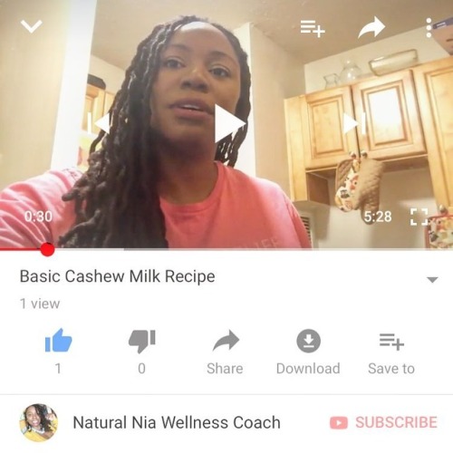 Happy #WellnessWednesday Check out my basic #CashewMilk recipe on my YouTube channel. #wellness #wel