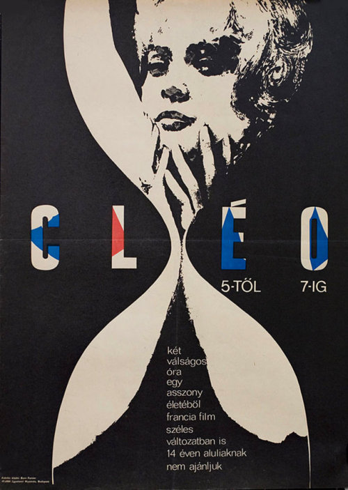 movieposteroftheday: Hungarian poster for CLÉO FROM 5 TO 7 (Agnès Varda, France, 1962)
