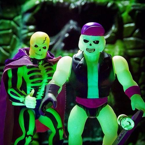 Glow Bros! Purple & green, radical & mean!