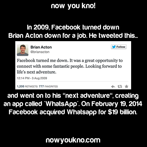 nowyoukno:  Now You Know (Source)
