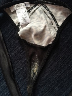 knickerfetish:  Wife’s tiny g-string. #playboysize8