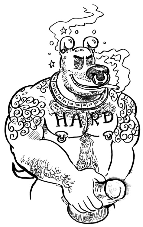 Porn photo hypnohepcat:  Hard – just a quick doodle