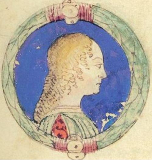 Illustrations from an Italian Renaissance manuscript “Genealogia dei Principi d'Este”, c. 1476